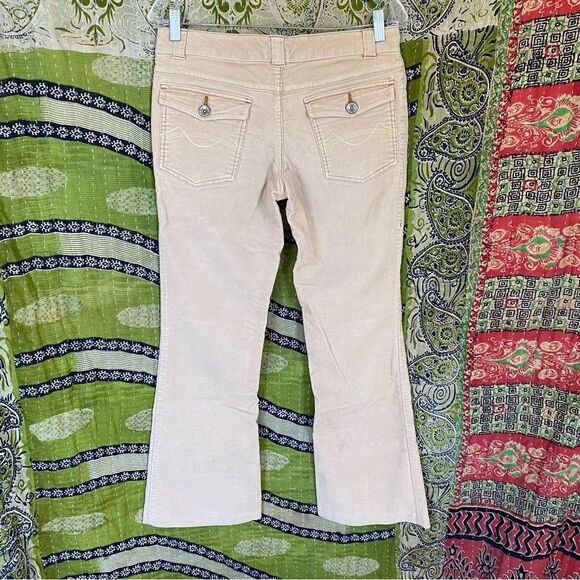 Y2K Mossimo Stretch Khaki Corduroy Flared Pants Size 7 - Picture 10 of 16